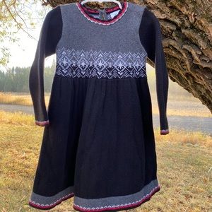 Hanna Andersson 3 Fair Isle Sweater Dress